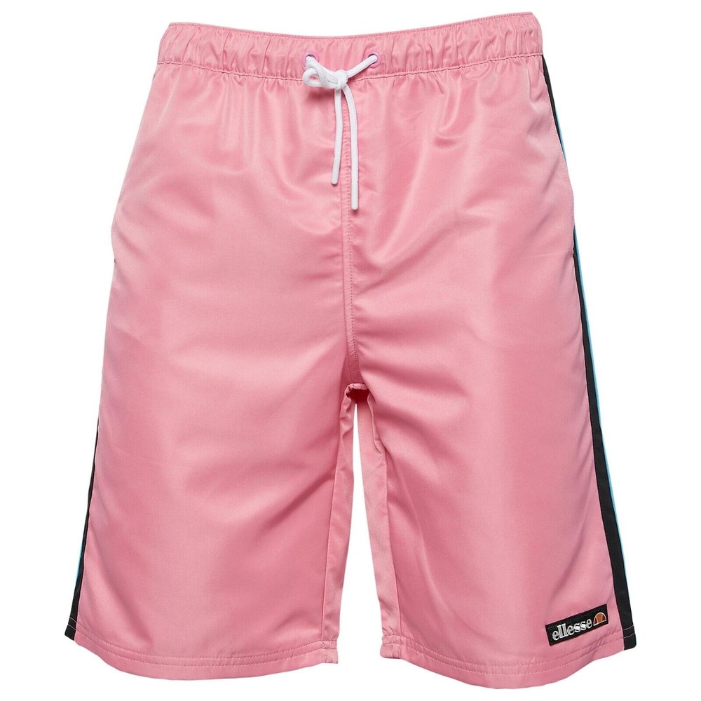 Ellesse Men's Tennis Shorts Pink‎ with Black and Blue stripe size Small NWT